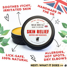 Soothes itchy irritated skin for dogs